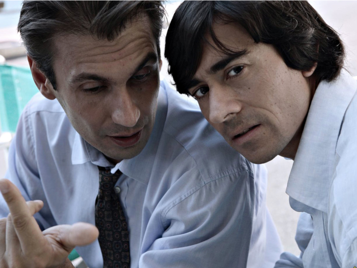 Fabrizio Gifuni and Luigi Lo Cascio in <i>La Meglio Gioventù.</i>