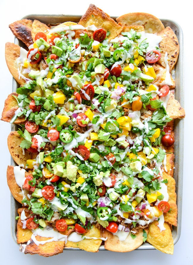 Crispy Carnita Oven Nachos With Homemade Tortilla Chips