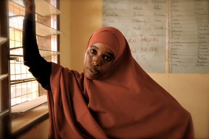 Kheyro, one of the nine Dadaab residents featured in City Of Thorns. Kheyro was a student and then a teacher in the camp. She came to Dadaab with her mother Rukia when she was two, fleeing Somalia's civil war in 1992.