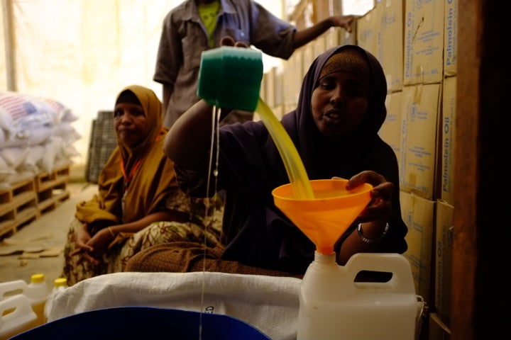 Residents must ration oil in Dadaab. The security clampdown there after a series of al Shabaab attacks further strained life for the residents.