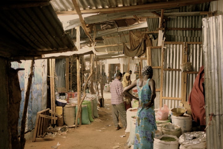 The market in Dadaab. <i>City of Thorns</i> details Somalia's 2011 famine and the international community's delayed response.