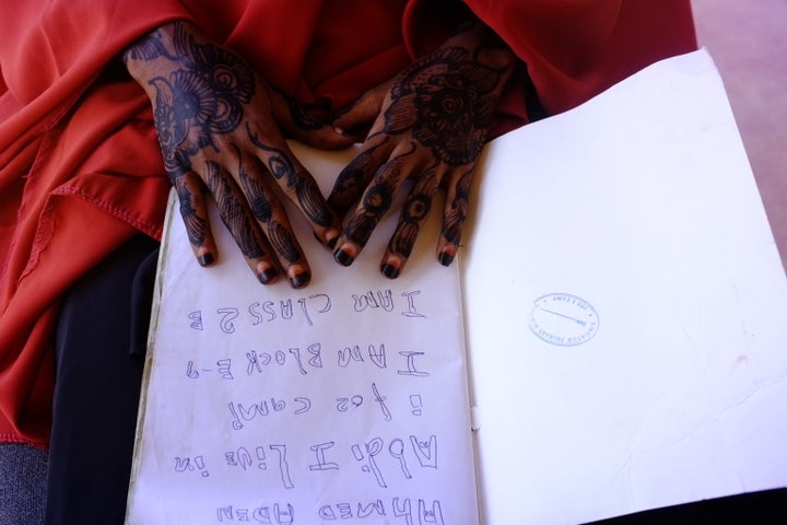 An image of Kheyro's hands. Rawlence shared his account of Dadaab with the residents he'd written about, and they had a good