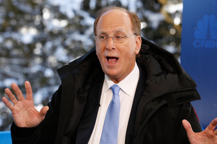 BlackRock chairman and CEO Larry Fink wants investors to stop obsessing over short-term financial results.