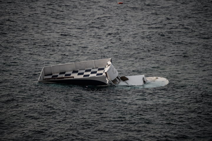 The wreckage of a boat that capsized on Saturday, leaving at least 37 people dead, off the Turkish coast. Greek soccer players and coaches sat down on the pitch after the opening whistle as a sign of respect for the many migrants and refugees who have died attempting to reach Greece.