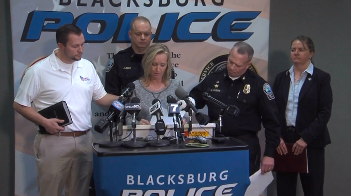 Tammy Weeks, the mother of 13-year-old Nicole Madison Lovell, is seen reading from a prepared statement on Tuesday.
