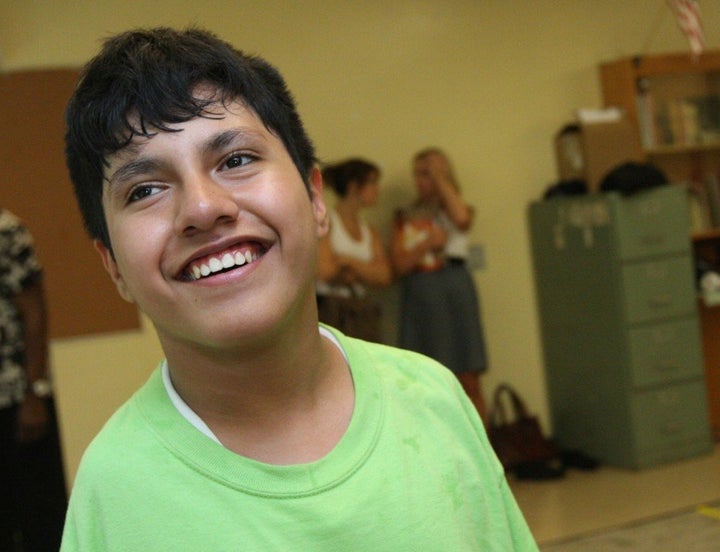 Simon is seen in this photo from 2009 at an Alvin Ailey Dance camp.