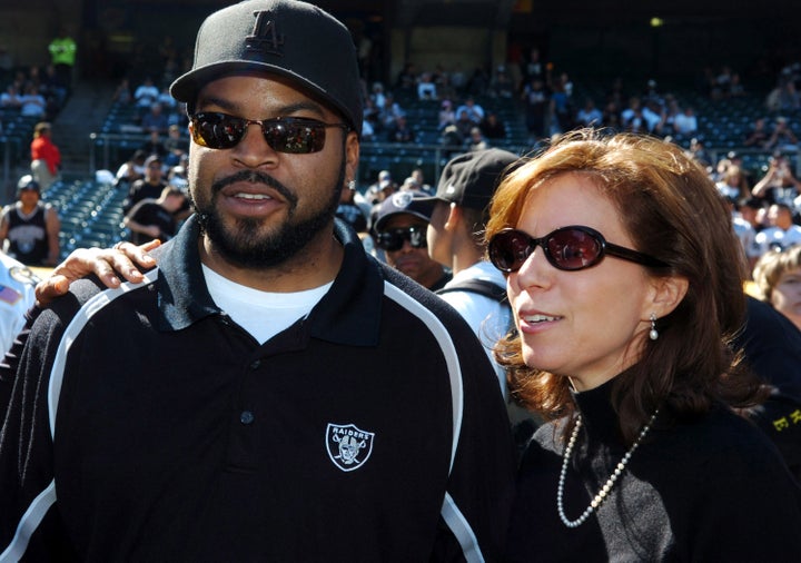 Amy Trask, right, served as the Oakland Raiders CEO from 1997 to 2013.