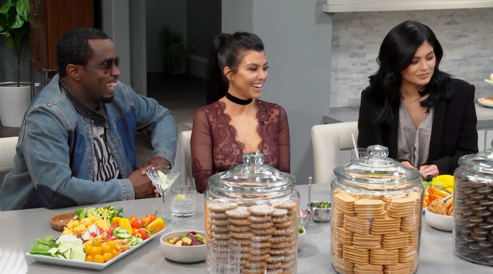 Diddy asked for some lime in his tequila as he chatted with Khloe, Kourtney, and Kylie on "Kocktails."