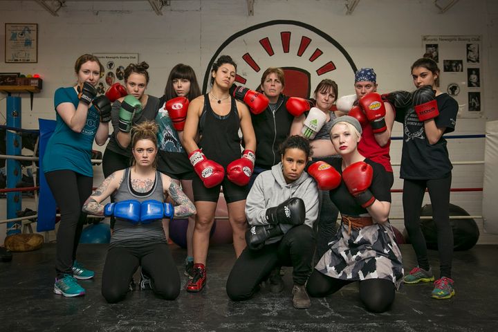 The Toronto Newsgirls were ready to spar with anyone they found at the meet-up