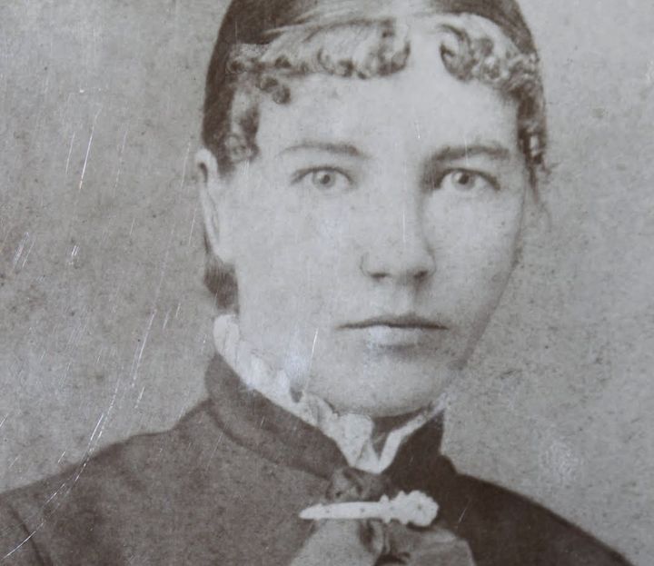 Laura Ingalls Wilder (1867-1957) as schoolteacher, 1887.