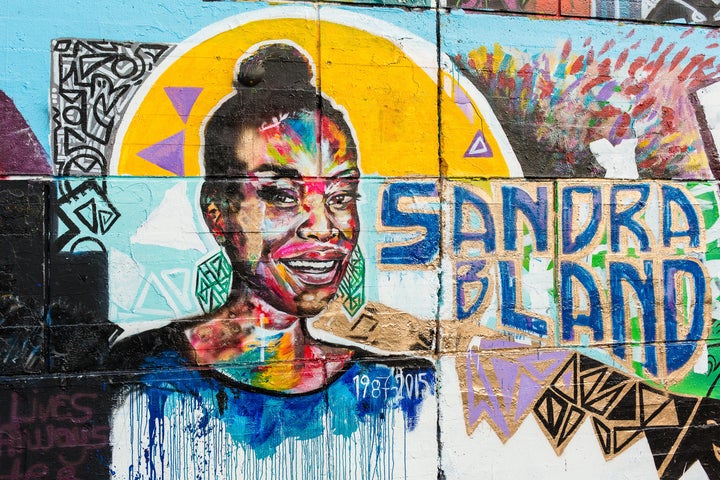 A mural in downtown Ottawa, Canada, honoring Sandra Bland, who was found dead in a Texas jail last year. “Boys, girls, men, women live in the same communities. They go to the same underfunded schools. They deal with the same stereotypes and same police departments," Kimberlé Crenshaw said.