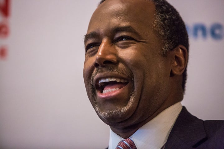 Ben Carson said he wasn't raised to throw his suits in the garbage and buy new ones.