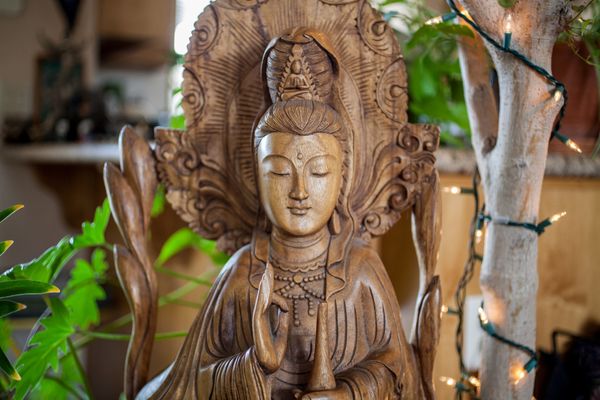 Kuan Yin is a <a href="http://www.kosei-shuppan.co.jp/english/text/mag/2008/08_456_3.html" target="_blank">Buddhist deity</a>