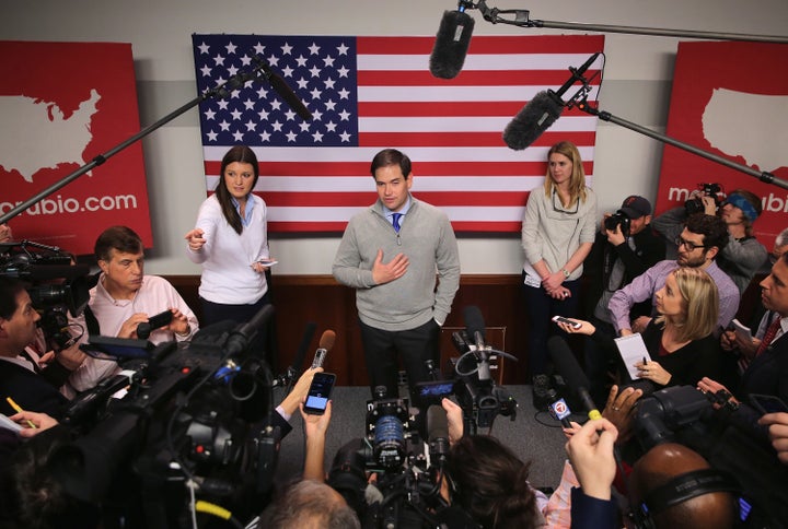 The campaign of Sen. Marco Rubio (R-Fla.) has been pushing the narrative that Rubio is picking up momentum in New Hampshire from voters who want to back an eventual winner.