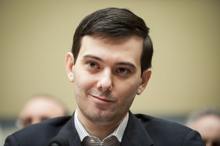 Martin Shkreli, ex-CEO of Turing Pharmaceuticals, likely smirking at the thought of a Jeb Bush presidency while appearing at a congressional hearing on Thursday.
