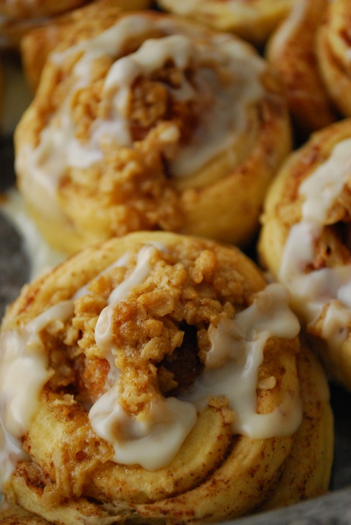 Get the Donut-Stuffed Cinnamon Rolls recipe from The Domestic Rebel.