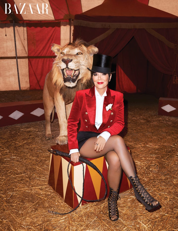Kris Jenner photographed by Terry Richardson for the March issue of Harper's Bazaar.