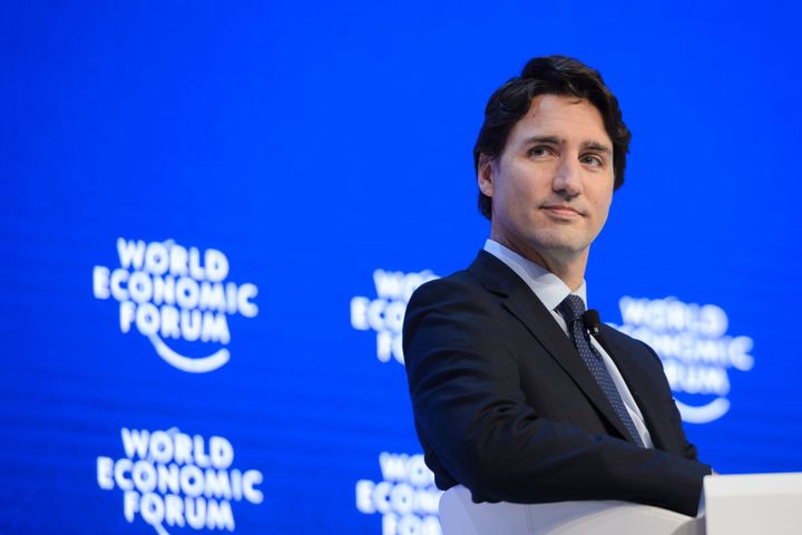 Canadian Prime Minister Justin Trudeau looks on during a session of the World Economic Forum (WEF) annual meeting in Davos, on January 20, 2016. (FABRICE COFFRINI/AFP/Getty Images)