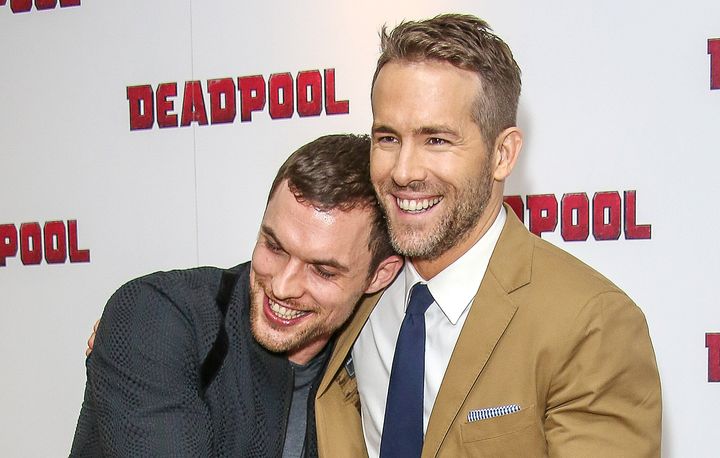 Ed Skrein and Ryan Reynolds attend a fan screening of 'Deadpool' at The Soho Hotel on January 28, 2016 in London, England. (Photo by David M. Benett/Dave Benett/Getty Images)