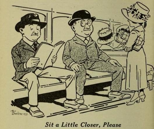 A 1918 cartoon from The Elevated Times, 20th century Chicago-based publication. 