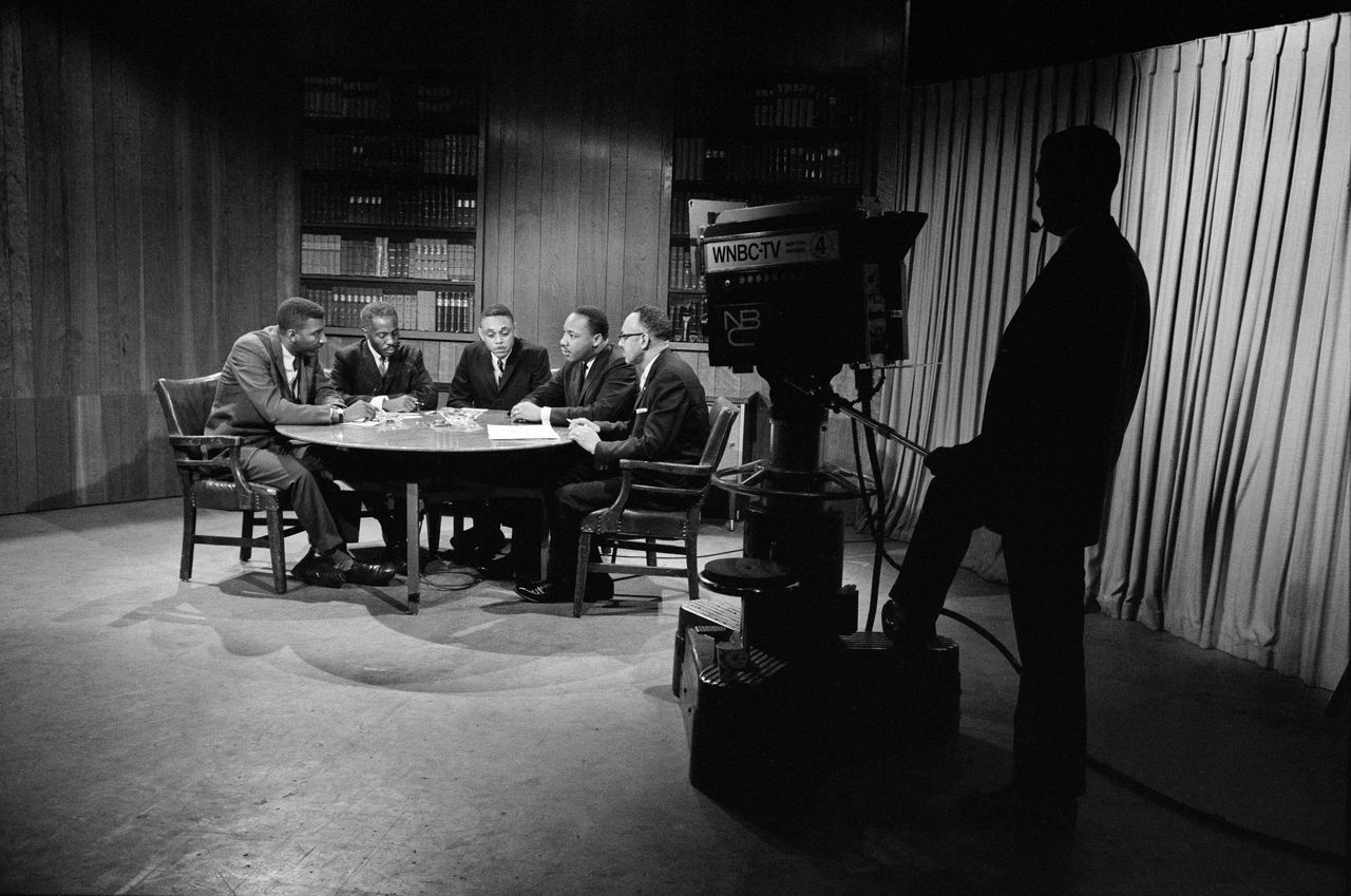 The New York Times photographer snapped Dr. King's picture as he participated in a roundtable that was broadcast on NBC.