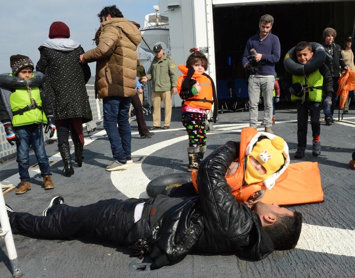 Refugees rescued by the Turkish Coast Guard on Feb. 9, 2016. Experts say efforts to deter migrants just pushes them into the arms of smugglers, causing them to deplete their resources before they even reach Europe.