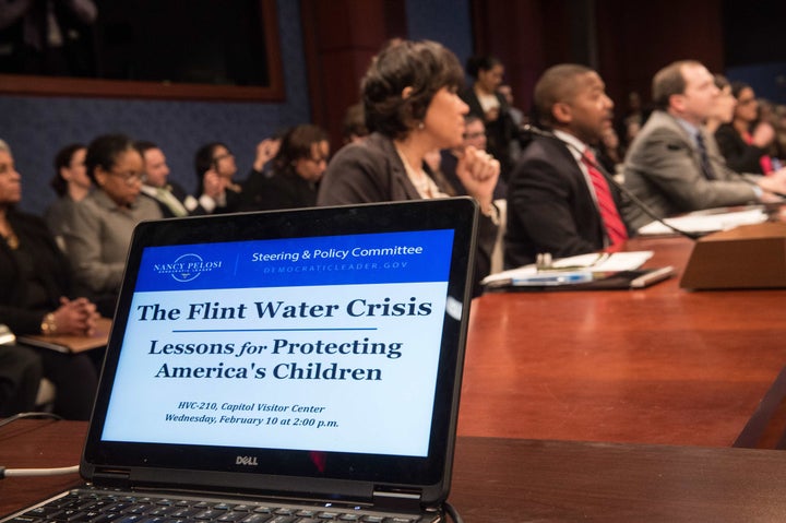 Politicians and advocates came together at a House Democratic Steering and Policy Committee hearing on the Flint, Michigan, water crisis in Washington, D.C., on Feb. 10, 2016.