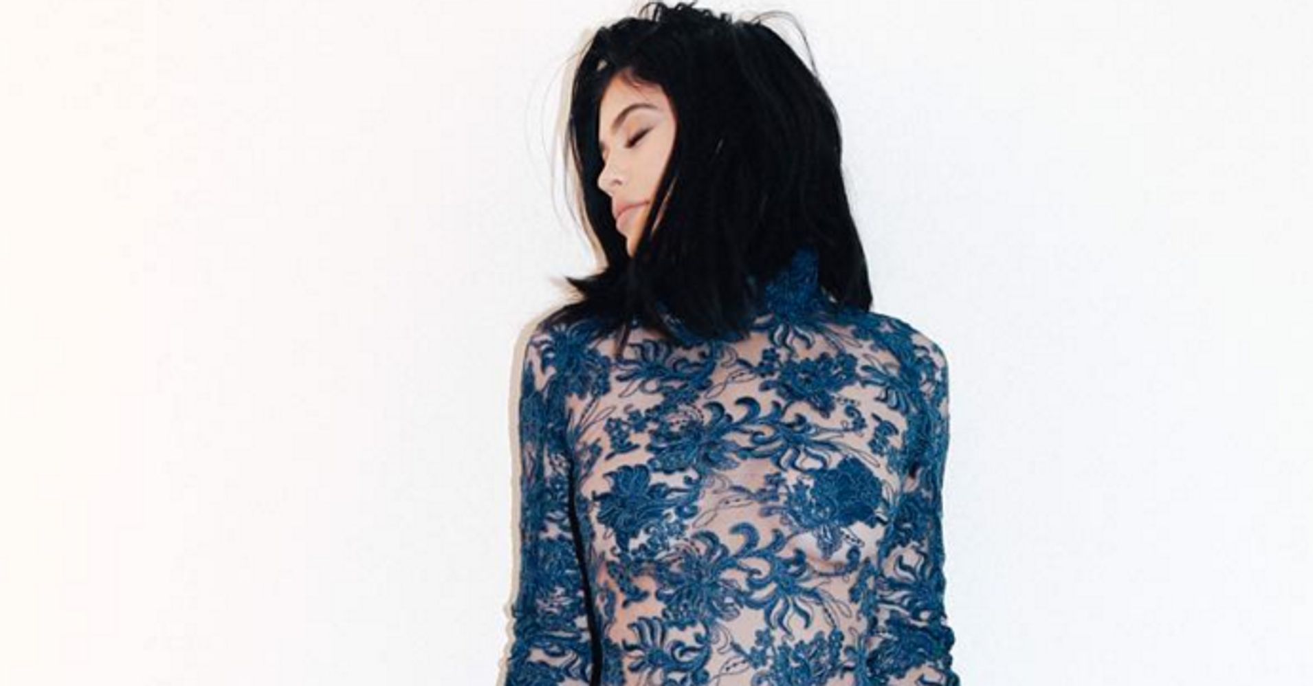 Kylie Jenner Rocks Sheer Lace Bodysuit For Night Out In New York City