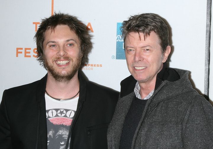 Duncan Jones and Musician David Bowie attend the premiere of 'Moon' during the 8th Annual Tribeca Film Festival at BMCC Tribeca Performing Arts Center on April 30, 2009 in New York City. (Photo by Jim Spellman/WireImage)