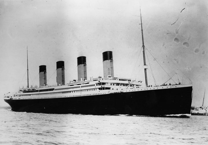 The "unsinkable" White Star liner RMS Titanic, pictured, struck an iceberg and sank during her maiden voyage across the Atlantic in 1912, killing more than 1,500 people.