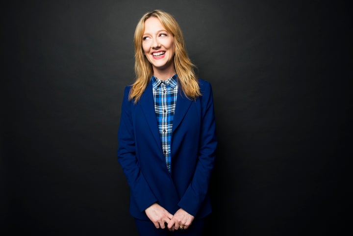 Actress Judy Greer poses for a portrait at Huffington Post headquarters in New York Wednesday Feb. 10, 2016. (Photo by Damon
