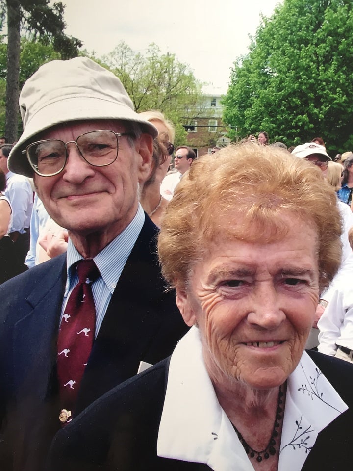 My grandparents at my sister's college graduation in 2004.