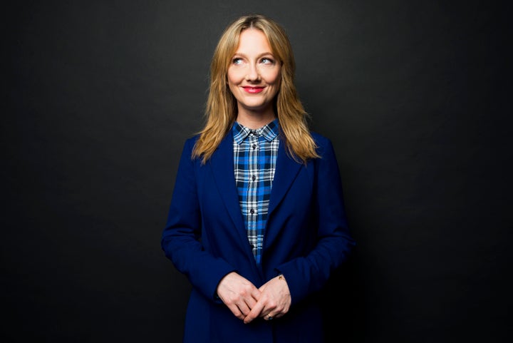Actress Judy Greer poses for a portrait at Huffington Post headquarters in New York Wednesday Feb. 10, 2016. (Photo by Damon