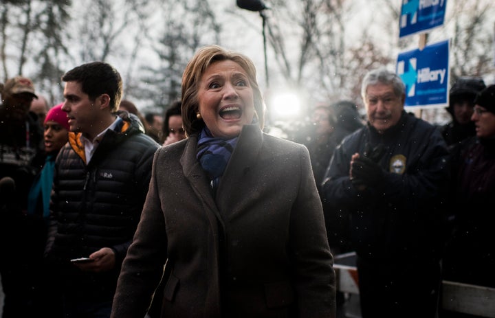 Reporters covering Hillary Clinton rarely get this close to the candidate. 