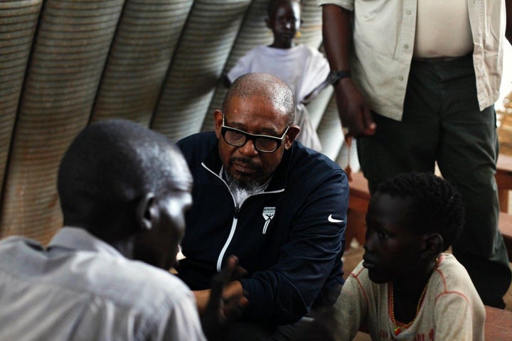 Whitaker listens to children and displaced youth in South Sudan.