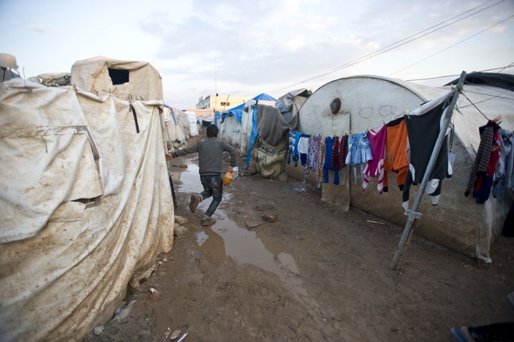 Thousands of people arrive to the border crossing between Turkey and Syria every day, but Turkish authorities have refused to let anyone enter Turkey, focusing instead of cross-border relief.