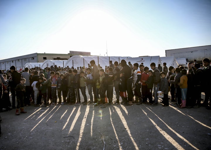 Humanitarian groups are struggling to keep up with the number of people arriving daily. People sleep on the streets and a man