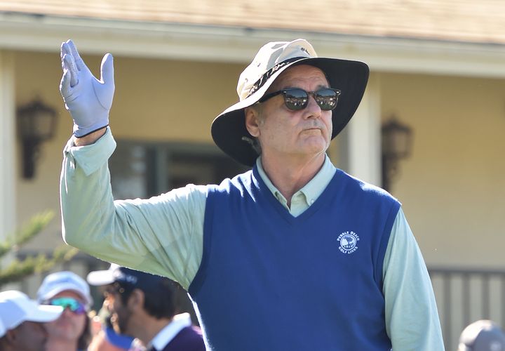Actor Bill Murray is seen at the 3M Celebrity Challenge during the AT&T Pebble Beach National Pro-Am at Pebble Beach Golf Links on February 10, 2016 in Pebble Beach, California.