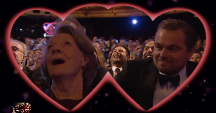 Maggie Smith and Leonardo DiCaprio. 