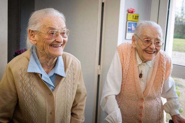 104-year-old twins Simone Thiot and Paulette Olivier said their close relationship is responsible for their longevity.