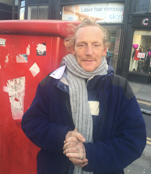 A recipient of the students' messages and scarves. 