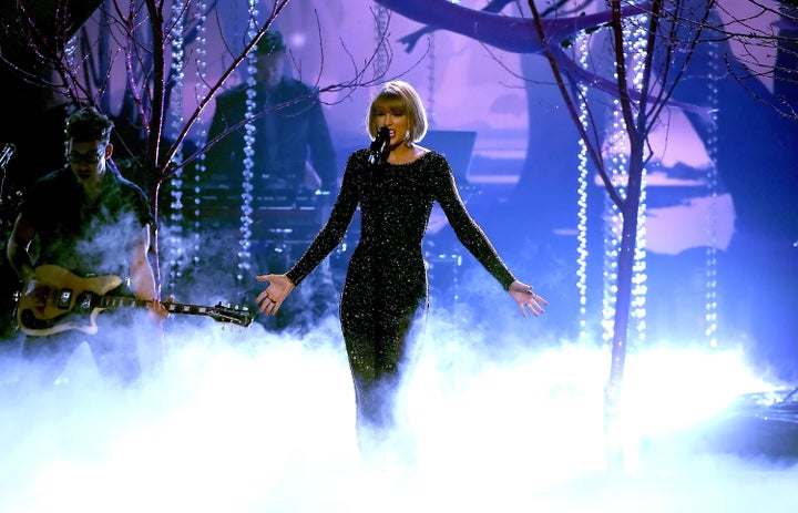 Recording artist Taylor Swift performs onstage during The 58th GRAMMY Awards at Staples Center on February 15, 2016 in Los Angeles, California.