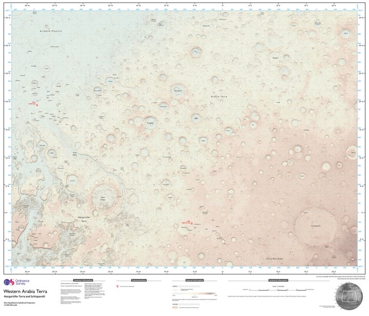 Ordnance Survey cartographer Chris Wesson spent several months creating the map.