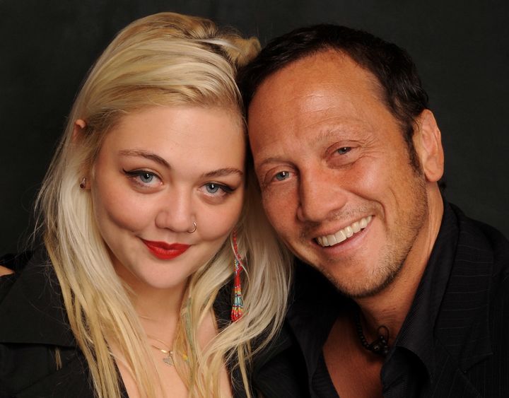 Elle King and her dad, Rob Schneider, at the Ice House Comedy Club in 2009.
