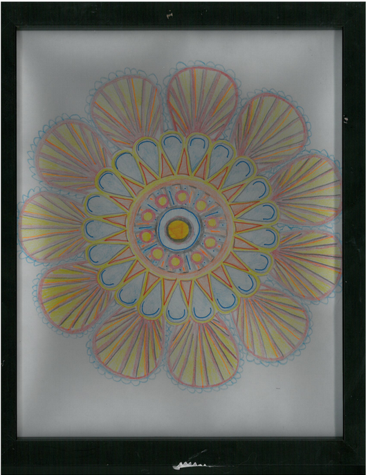 SunPower CEO Tom Werner's daughter gave him a framed mandala to help his meditation. 