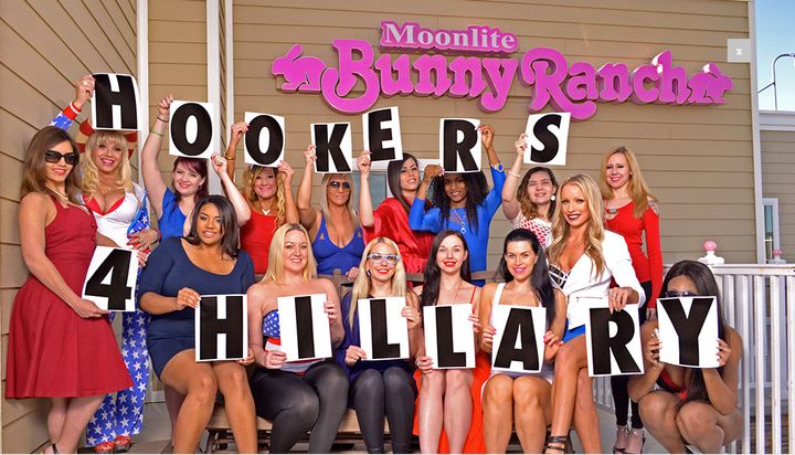 A group of sex workers in Nevada are supporting Hillary Clinton's presidential bid with a group called Hookers 4 Hillary