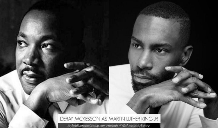 Dr. Martin Luther King, Jr. is portrayed by prominent black activist DeRay Mckesson.