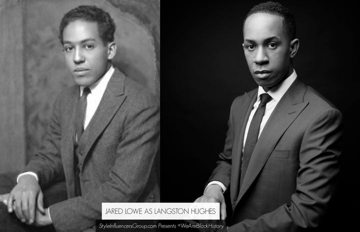 Langston Hughes is portrayed by writer and The Lowe Factor Founder Jared Michael Lowe.