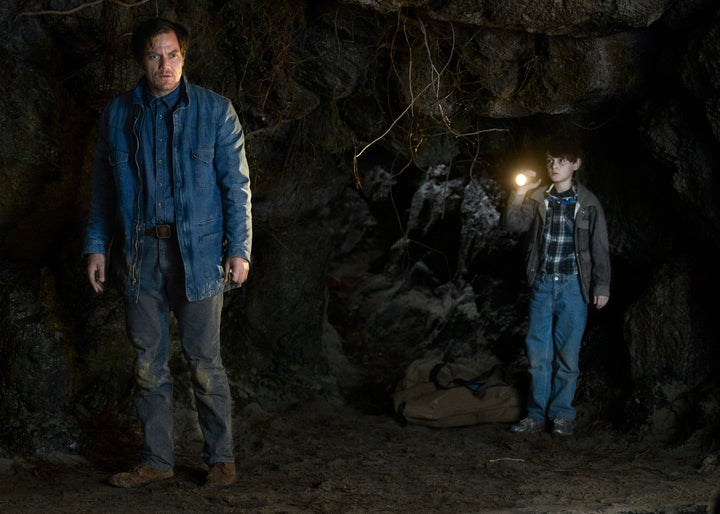 Michael Shannon and Jaeden Lieberher star in a scene from "Midnight Special."