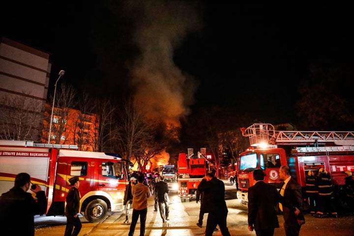 A vehicle full of explosives detonated near the Turkish parliament, military headquarters and government buildings in the cap